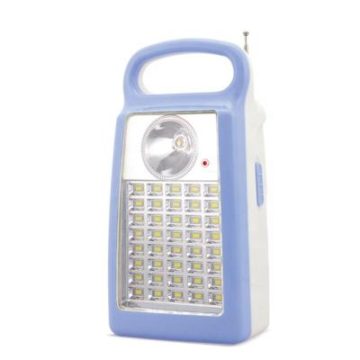 China Emergency Light& Lighting Auto Portable Rechargeable Emergency Light Rechargeable Lamp With FM Radio for sale