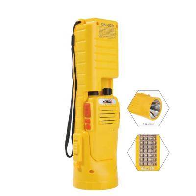 China Emergency light solar smd led search light walkie talkie radio for sale