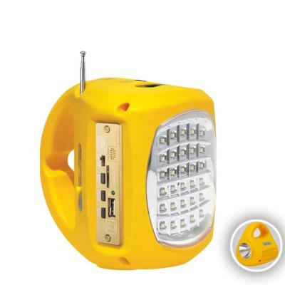 China Emergency Light& Auto Light Up Portable Multifunctional Solar Search Emergency Light Light With FM Radio for sale