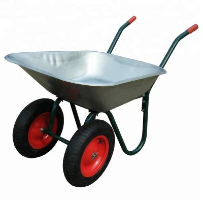 China Metal Double Wheel Wheelbarrow WB6410 for sale