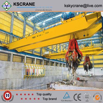 China Grab Double Girder Overhead Crane for sale