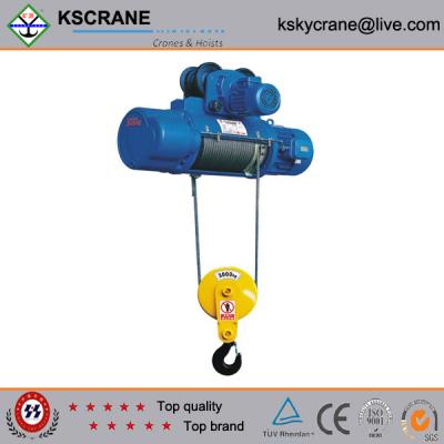 China High Working Efficiency CD Type Single Speed Electric Hoist 10000lbs for sale