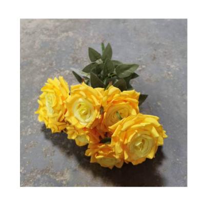 China Convieniently durable wedding party can be decorated artificially made flowers yellow wedding decoration flowers for sale