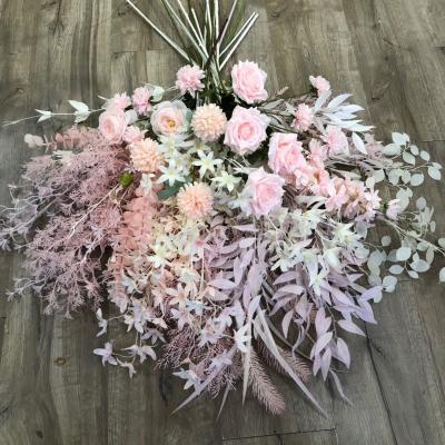 China Conveniently Rose Wedding Flowers Bridal Artificial Touch Flowers Deco Silk Flower Bouquet Real For Wedding Hotel Arch Home Decoration for sale