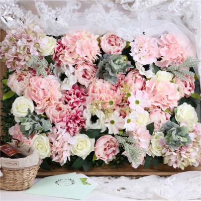 China Convieniently Artificial Plants Wedding Decoration Background Flower Wall Creative Best Artificial Flower for sale