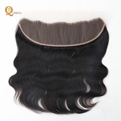 China Natural Wave Hd Body 13X6 Frontal Indian Wave 18 In Weave Headband Lace Hairband Ombre Side Part 20 Human Hd Body Wave 13X4 Frontal for sale