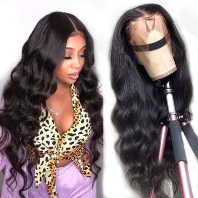 China Raw Deep Wave Indian Bodywave 13x4 Body Wave Lace Front Wig 30 Inch Lace Front Human Hair Wigs 4x4 Body Wave Closure Wig for sale