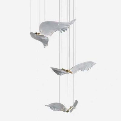 China Modern Sales department mall atrium creative Bird chandelier modern art chandelier in hotel banquet hall for sale