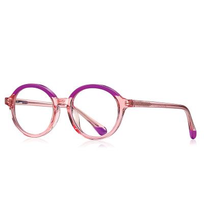 China LD20214 High Quality Glass Eye Frame Tr90 Glasses Anti Eyeglass Fashionable Blue Light Children Big Eyeglasses Fit Optical Frame for sale