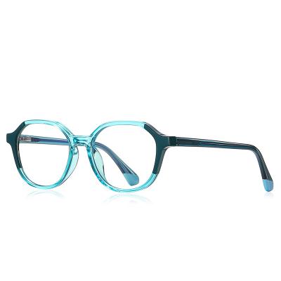 China Fashionable Optical Frame Candy Color Square Anti-blue Lightweight Oval Glasses Frame Kids Vintage Eyewear Fashion Clear Computer Glass Frame New for sale