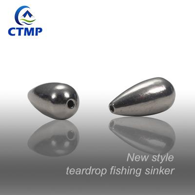 China Fly Fishing New Tungsten Teardrop Fishing Lure With Hole Fishing Weight for sale