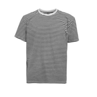 China Custom Black And White Striped Anti-pilling Anti-pilling T-shirt Print T-shirt Wholesale for sale