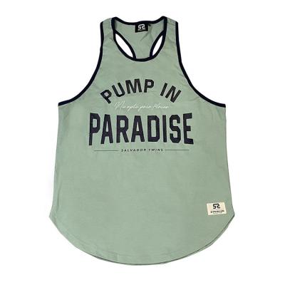 China Wholesale Sports Anti Pilling Singlets Custom Screen Printing Muscle Fitness Men Invest Tank Top for sale