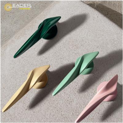 China EADER modern owl, forest color designer, simple door handle, Morandi indoor and silent zinc alloy door handle. for sale