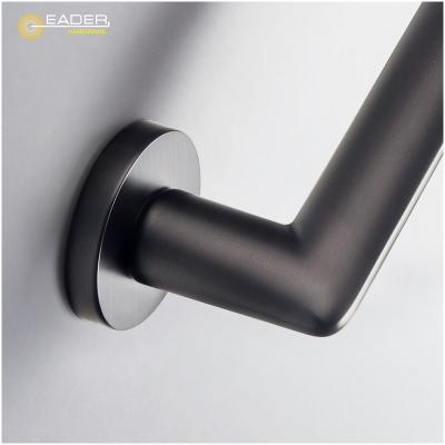 China EADER Drawing High Standard Design Modern Door Handle Texture Mute Black Door Handle for sale