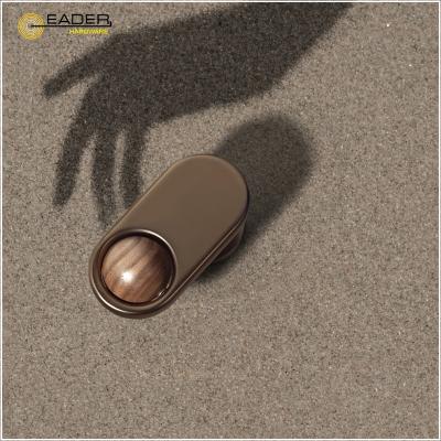 China EADER Modern Stars Design Door Handle Amazon Hot Sale Zinc Alloy Walnut Interior Door Lock Special Design for sale