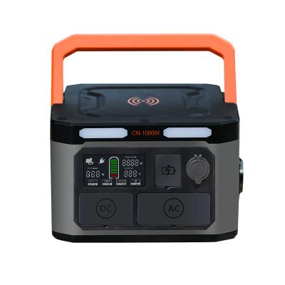 China Portable Power Station 1000W High Performance Lithium Ion Battery For Camping 319*270*207mm for sale