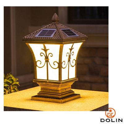 China Outdoor Waterproof Villa Wall Fence Outdoor Waterproof Garden Pathway Garden Post Lights Led Pillar Gate Solar Light Light for sale