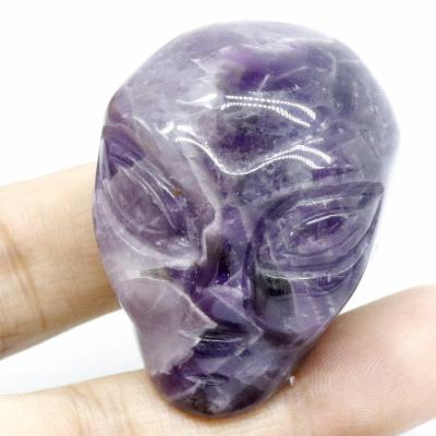 China China crystal carving wholesale foreign head in natural purple crystal stone for sale for sale