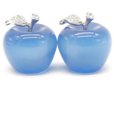 China Natural Crystal Apple Crystal Craft from China Crystal Carving Apple Thanksgiving Stone for Gift for sale