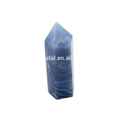 China China Wholesale Natural Healing Blue Quartz Crystal Tower For Decorative Lace Agate for sale