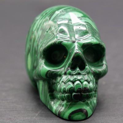 China China crystal carved malachite stone wholesale skulls for sale for sale