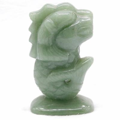 China China Wholesale Crystal Lion Carving Tail In Natural Green Jade Stone For Sale for sale