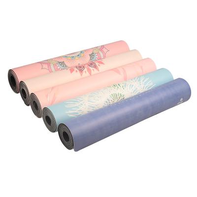 China Good Non-slip Sweat Absorption For Beginner Pilates Gym Exercise PU Non-Slip Yoga Mats for sale