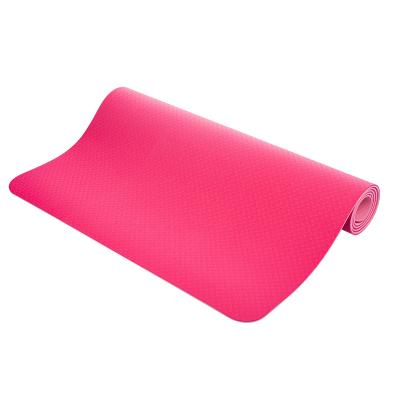 China Good Price Non-Slip Polymer Resin Environmental Yoga Mat Two Tone Fashion Attractive Design Non-Toxic Yoga Mat for sale