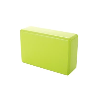 China Comfortable Non-Toxic Durable Green Custom Shape EVA Foam Split Exercise Yoga Brick Block Set for sale