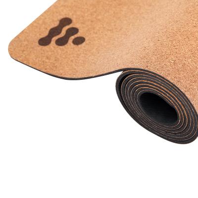 China Microfiber Natural Rubber Rubber Non-Slip Suede Cork Yoga Mat for sale