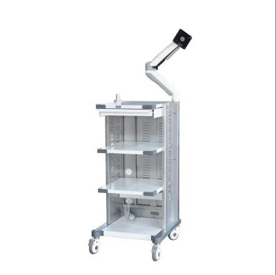 China OEM Flexible And Rigid Endoscope Tower Cart voor ziekenhuisgebruik Te koop