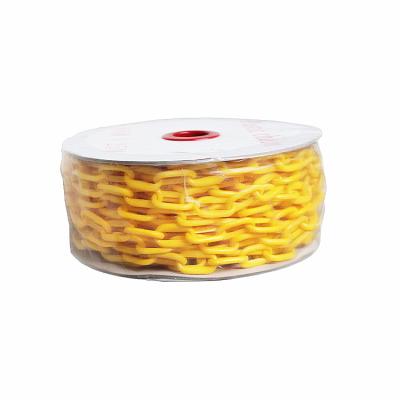 China 100% HDPE Colorful PE 50m Road Decorative Plastic Safety 8mm Traffic Warning Chain for sale