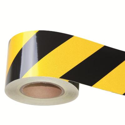 China Black And Yellow Plastic Barricade Fence Printed 3M Hazard Warning Tape 766 for sale