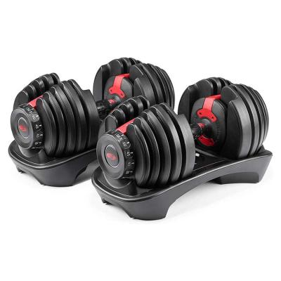 China Home Fitness Adjustable Home Equipment Dumbbell Adjustable Weight 90 Pounds Dumbbell Set for sale