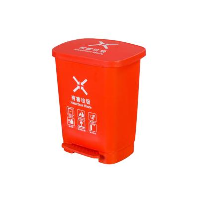 China Five Color Durable Strong Hardness Plastic Street Garbage Bin Recyclable With Rolling Wheels for sale