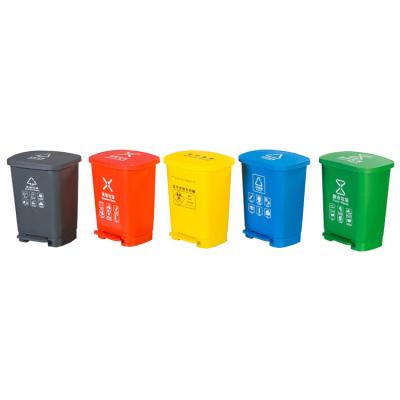 China Waste Kitchen Waste Bin 20L Waste Container Pedal Bin Pedal Bin Waste Viable Recycling Home Box for sale