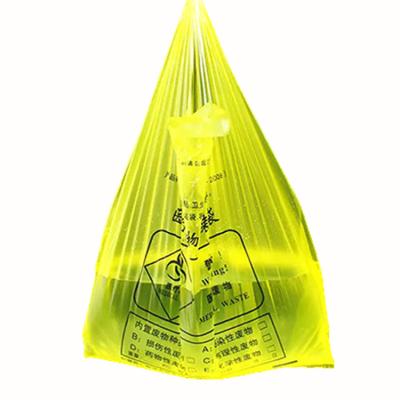 China Multiple Colors Single PE Plastic Biohazard Medical Waste Packaging Bag For Hospital Use PB01 for sale