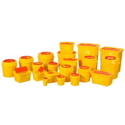 China Biohazard Container Plastic Needle Disposal Safety Smell Proof And Moisture Proof Sharp Box 2L Capacity for sale