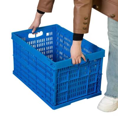 China Cheap Collapsible Plastic Folding Folding Agriculture Basket StackingTurnover Storage Basket For Vegetable for sale