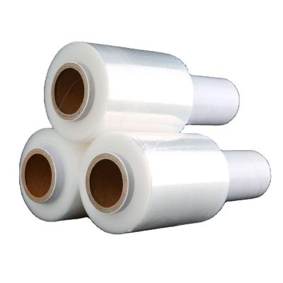 China Moisture Proof PE Hand Wrapping Film With Handle Soft Wrapping Film PE Stretch Film for sale