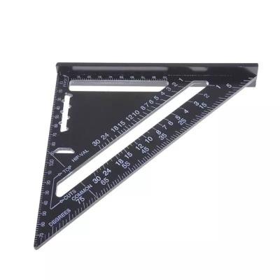 China 7 Inch Aluminum Alloy Multifunctional Measuring And Drawing Triangular Ruler for sale