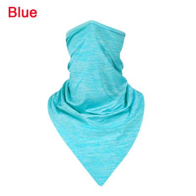 China Fashion Summer Logo Scarf Face Cover Mask Silk Face Cover Mask Breathable Windproof UV Sunscreen Custom Made With Ear Loop for sale