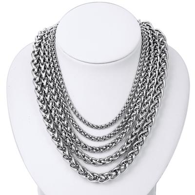 China FASHIONABLE Wholesale Titanium Keel Chain Necklace Stainless Steel Clavicle Chains For Women Men for sale