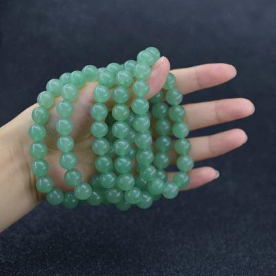 China FASHIONABLE Natural Stone Green Aventurine Round Beads Bracelet High Grade 4mm 6mm 8mm 10mm 12mm Gemstone Bracelet for sale