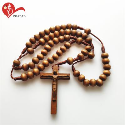 China Europe Catholic Beads For Rosary Making Wooden Rosary Necklace for sale