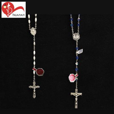 China Europe Shell Decoration Religious Crystal Catholic Rosary for sale