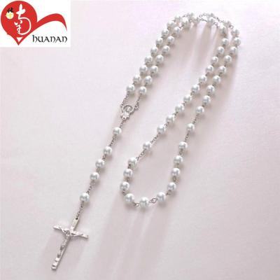 China Factory Price Plastic Handmade Religions Plastic Bead Rosary Beads Chain for sale