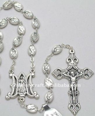 China ALLOY Charm Religious Christian Jewelry Divine Mercy Saint Alloy Rosary With Cross for sale