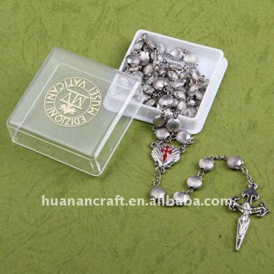 China Musei Edizioni Vaticani Plastic Square Rosary Bead Viable Box for sale